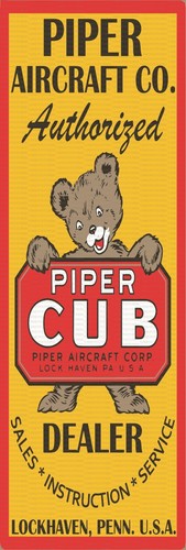 Piper cub dealer 18 - 6", x